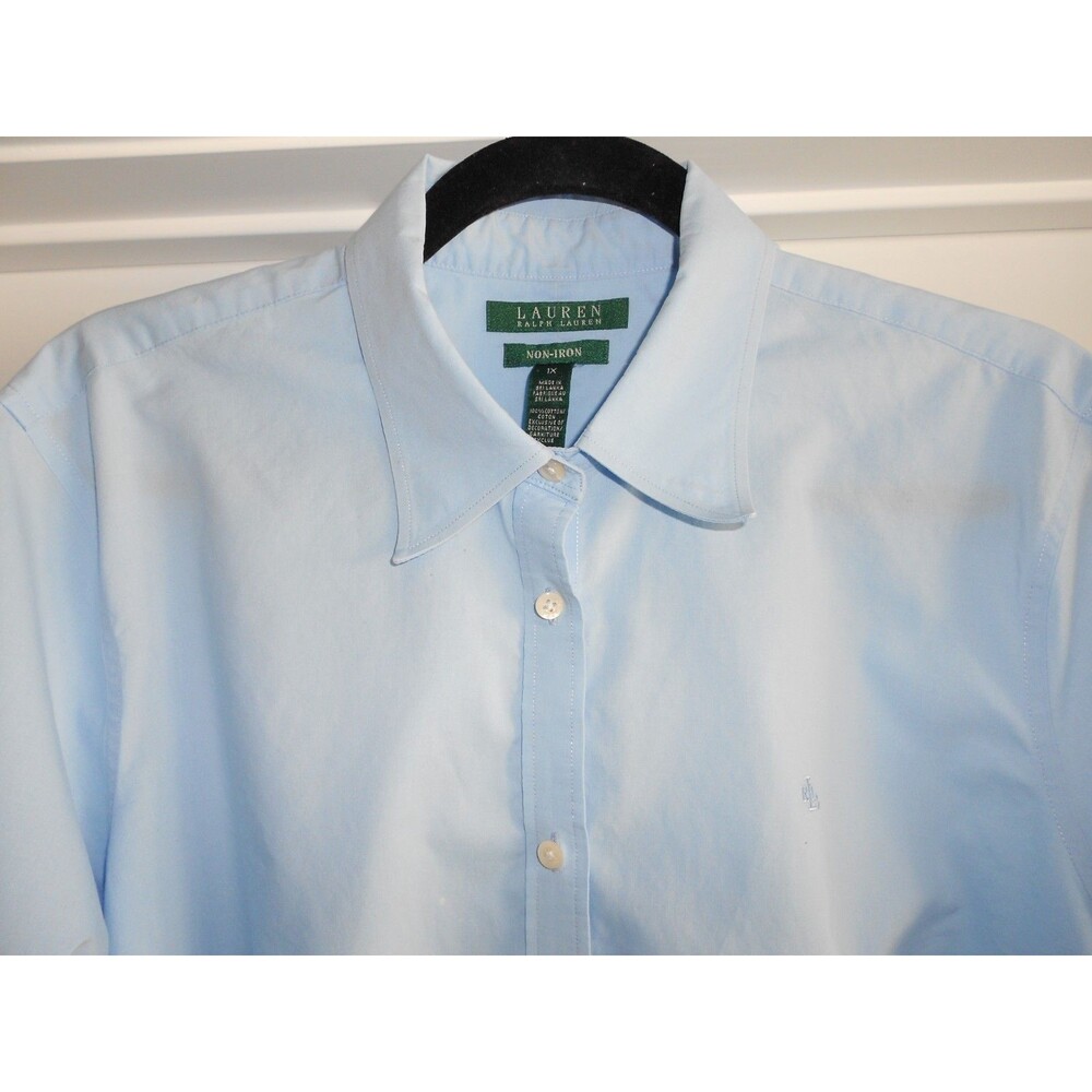 LAUREN by Ralph Lauren Women's 100% Cotton Button-Down Dress Shirt Size 1X